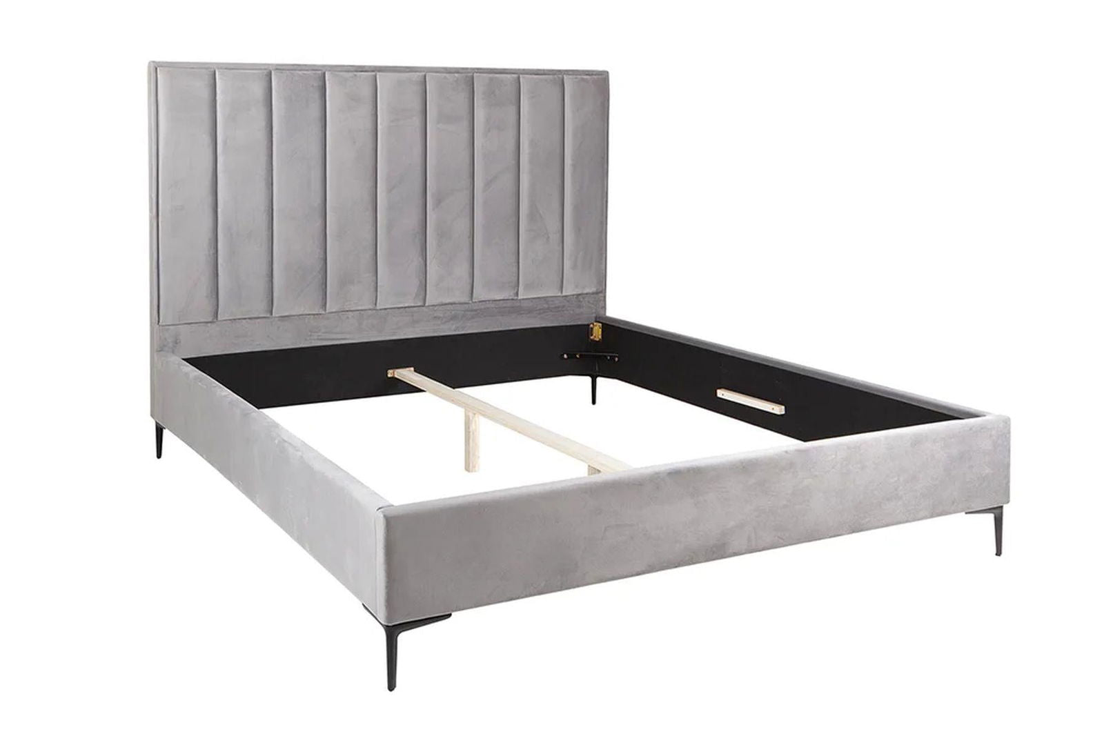 ŁÓZKO COSMOPOLITE 160 CM SREBRNOSZARE / 40558  / INVICTA INTERIOR