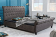 ŁÓZKO KENSINGTON 160 CM / 200 CM CIEMNOSZARE / 40605  / INVICTA INTERIOR