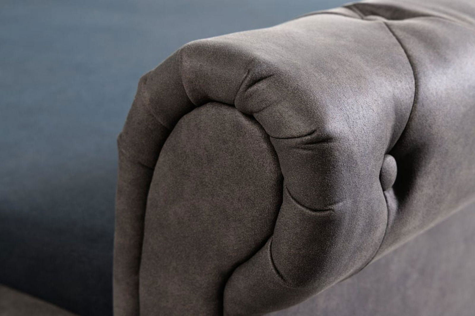 ŁÓZKO KENSINGTON 160 CM / 200 CM CIEMNOSZARE / 40605  / INVICTA INTERIOR