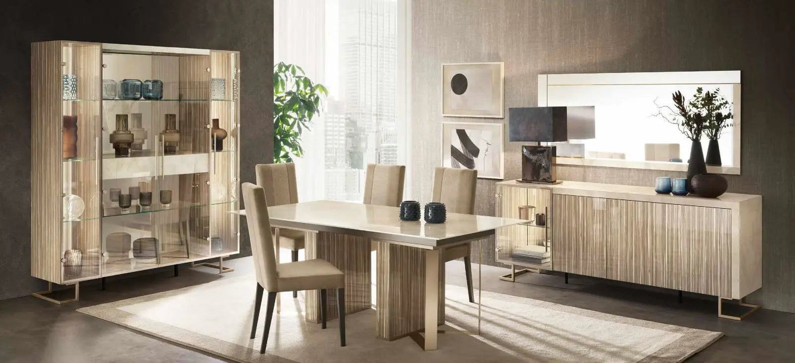 LUCE LIGHT WŁOSKA komoda 4 DRZWIOWA 209CM / ADORA ARREDOCLASSIC
