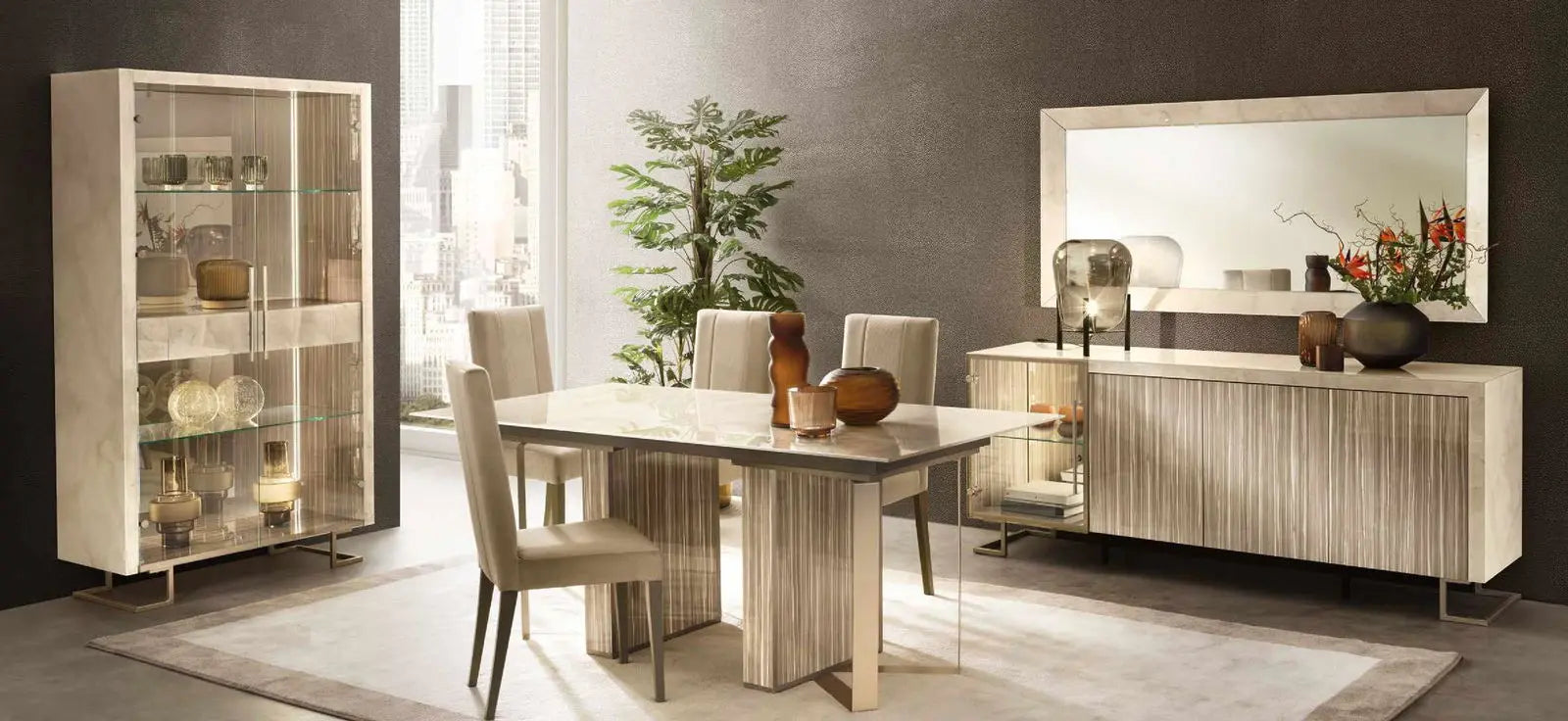 LUCE LIGHT WŁOSKA komoda 4 DRZWIOWA 209CM / ADORA ARREDOCLASSIC
