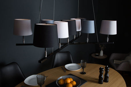 Lampa Levels II czarny szary biały / 38822 / INVICTA INTERIOR