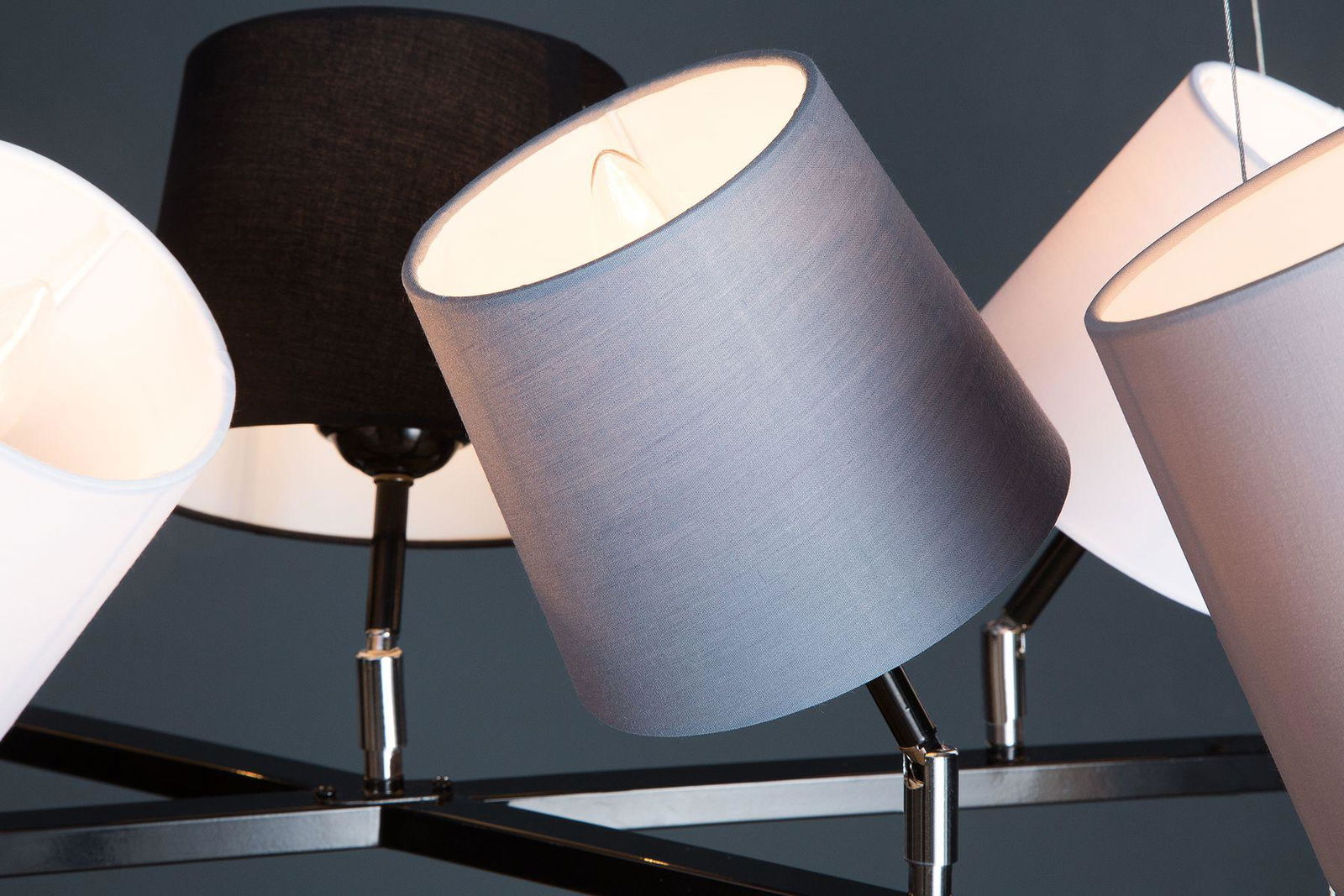 Lampa Levels II czarny szary biały / 38822 / INVICTA INTERIOR