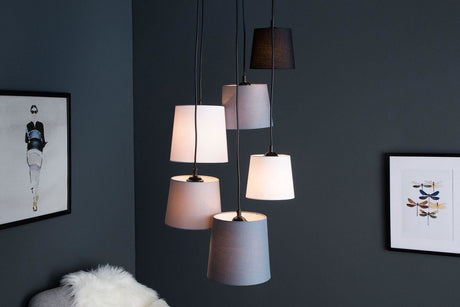 Lampa Levels IV czarny szary biały / 38821 / INVICTA INTERIOR