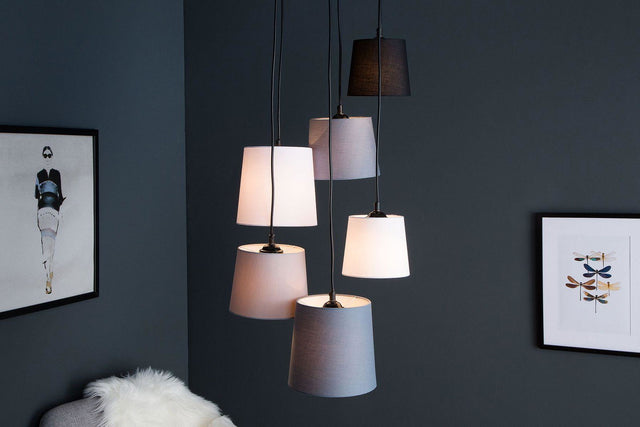 Lampa Levels IV czarny szary biały / 38821 / INVICTA INTERIOR