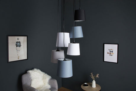 Lampa Levels IV czarny szary biały / 38821 / INVICTA INTERIOR