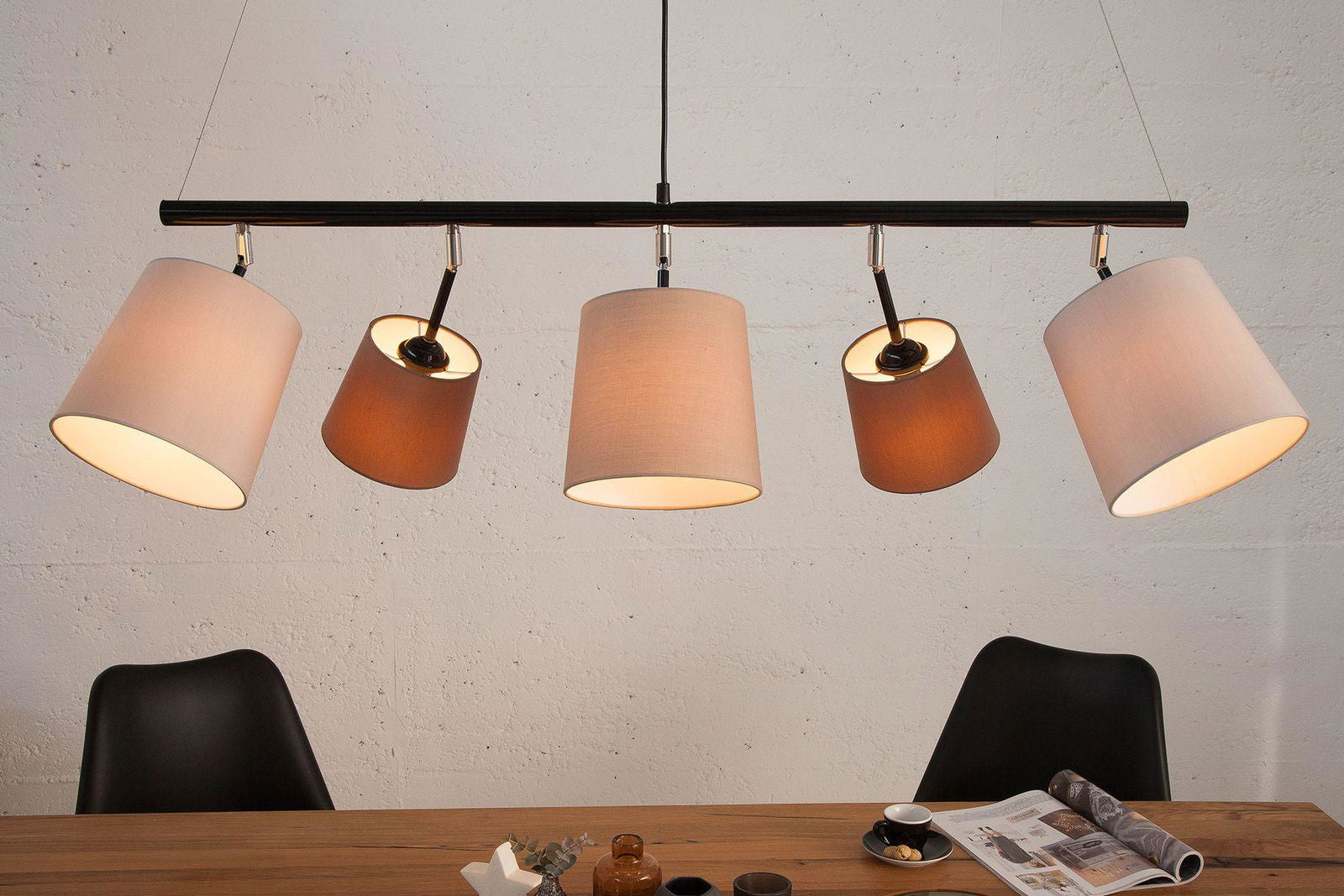 Lampa Levels beż szary brązowy / 38826 / INVICTA INTERIOR