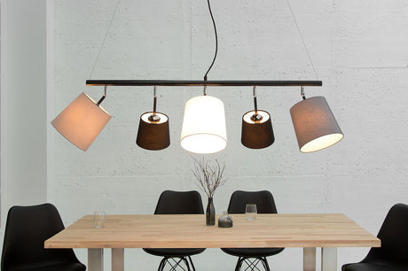 Lampa  Levels czarny szary biały / 37741 / INVICTA INTERIOR