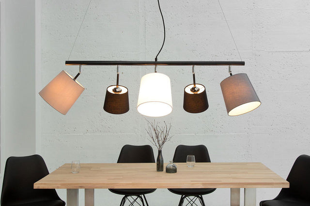 Lampa  Levels czarny szary biały / 37741 / INVICTA INTERIOR
