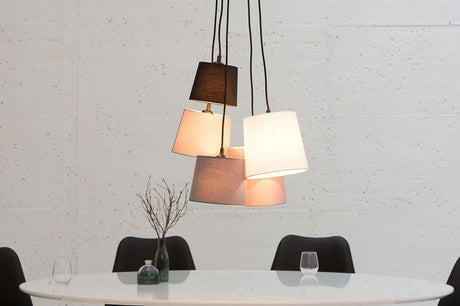 Lampa Levels szary biały czarny  / 37742 / INVICTA INTERIOR