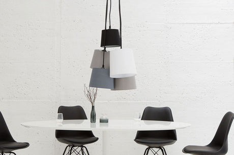Lampa Levels szary biały czarny  / 37742 / INVICTA INTERIOR