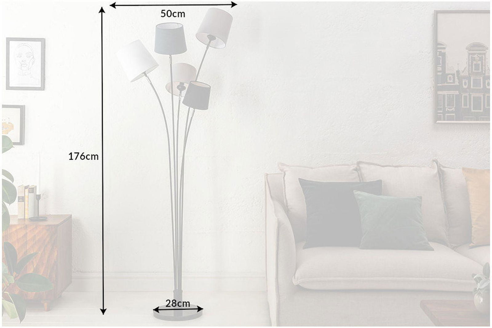 Lampa Podłogowa Levels 176 Cm  / 40745  / INVICTA INTERIOR