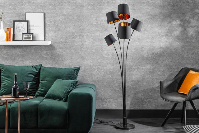 Lampa Podłogowa Levels 176 Cm Czarna / 40038  / INVICTA INTERIOR