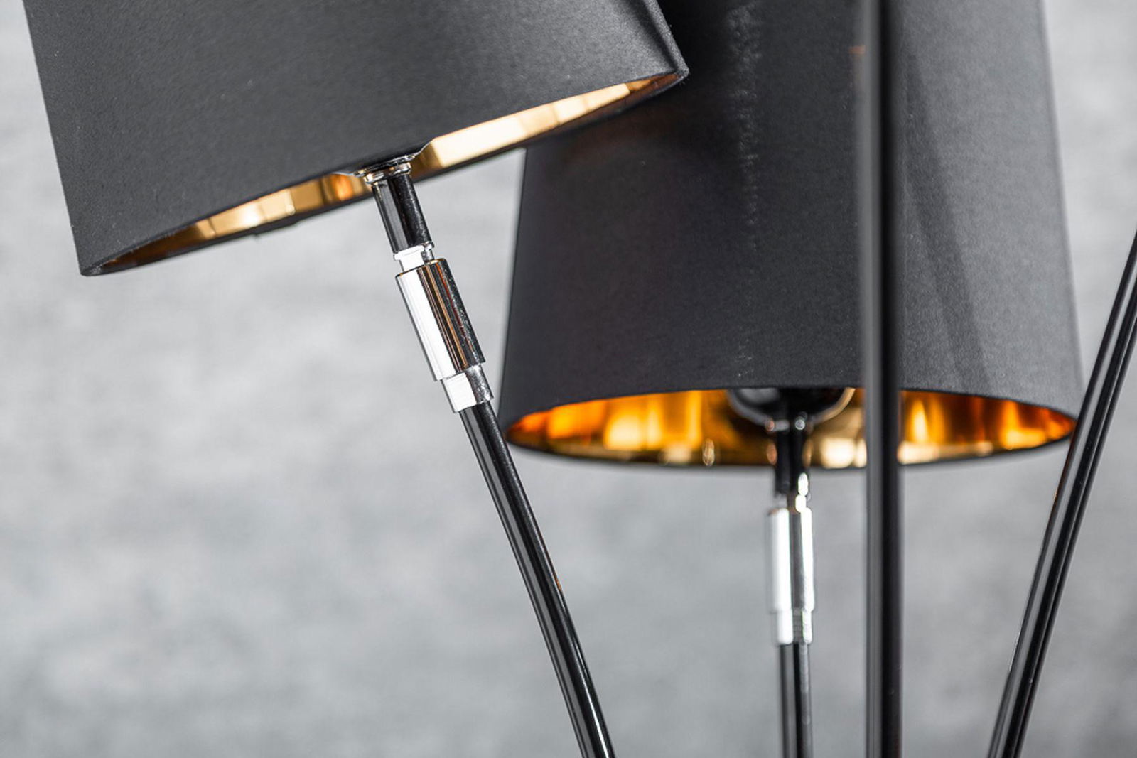 Lampa Podłogowa Levels 176 Cm Czarna / 40038  / INVICTA INTERIOR