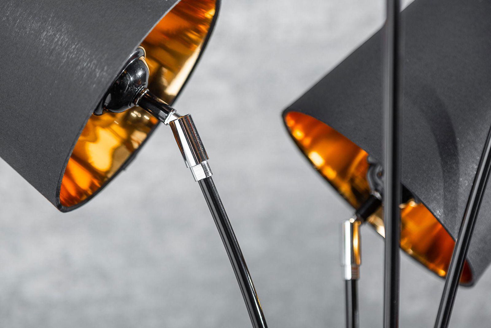 Lampa Podłogowa Levels 176 Cm Czarna / 40038  / INVICTA INTERIOR