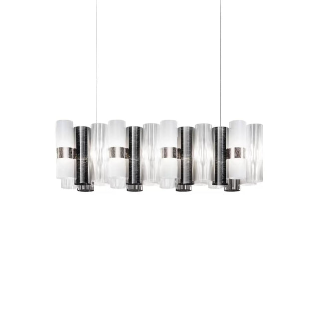 Lampa wisząca LED Slamp La Lollo, w kolorze cyny, 100 cm