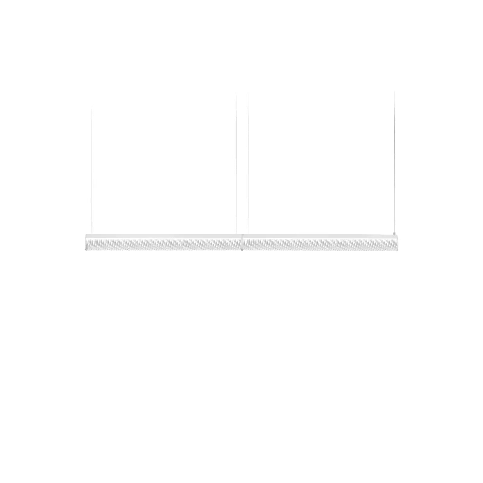 Lampa wisząca LED Slamp Modula Double, plisowana, szara
