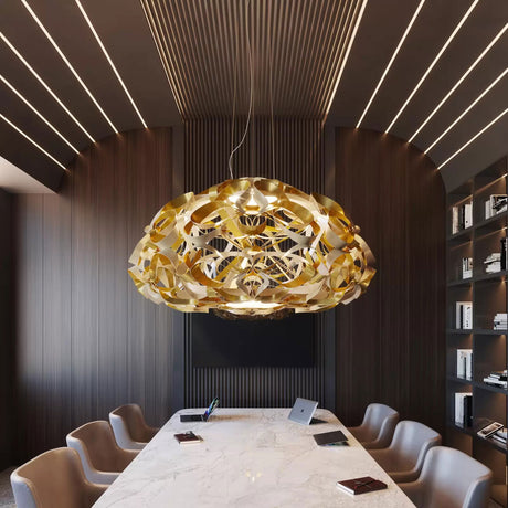 Lampa wisząca Quantica firmy Slamp, kolor złoty, 120 cm