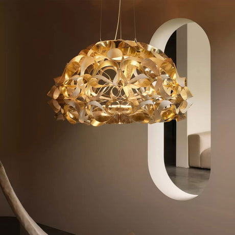 Lampa wisząca Quantica firmy Slamp, kolor złoty, 75 cm