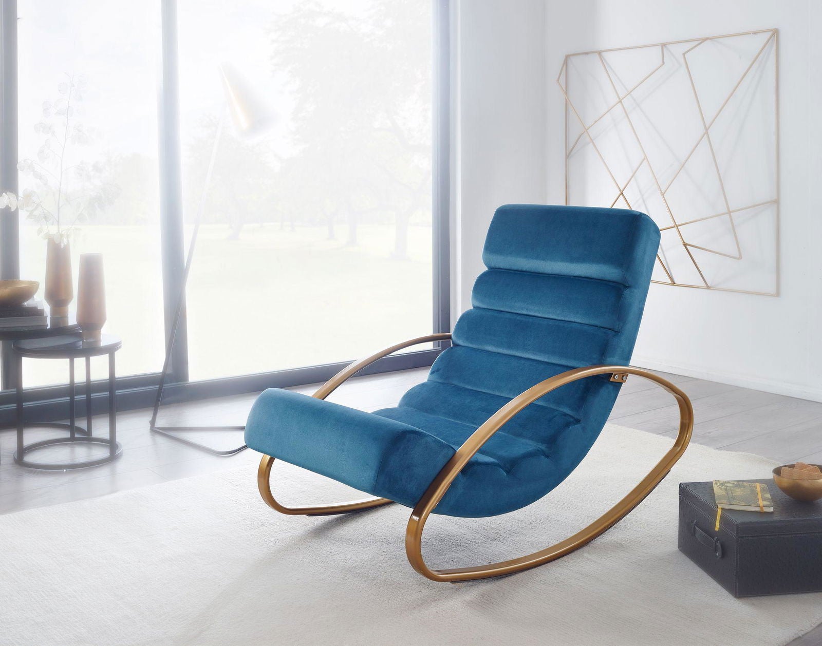 Leżanka Relax Lounger niebieski Wohnling / WL6.224