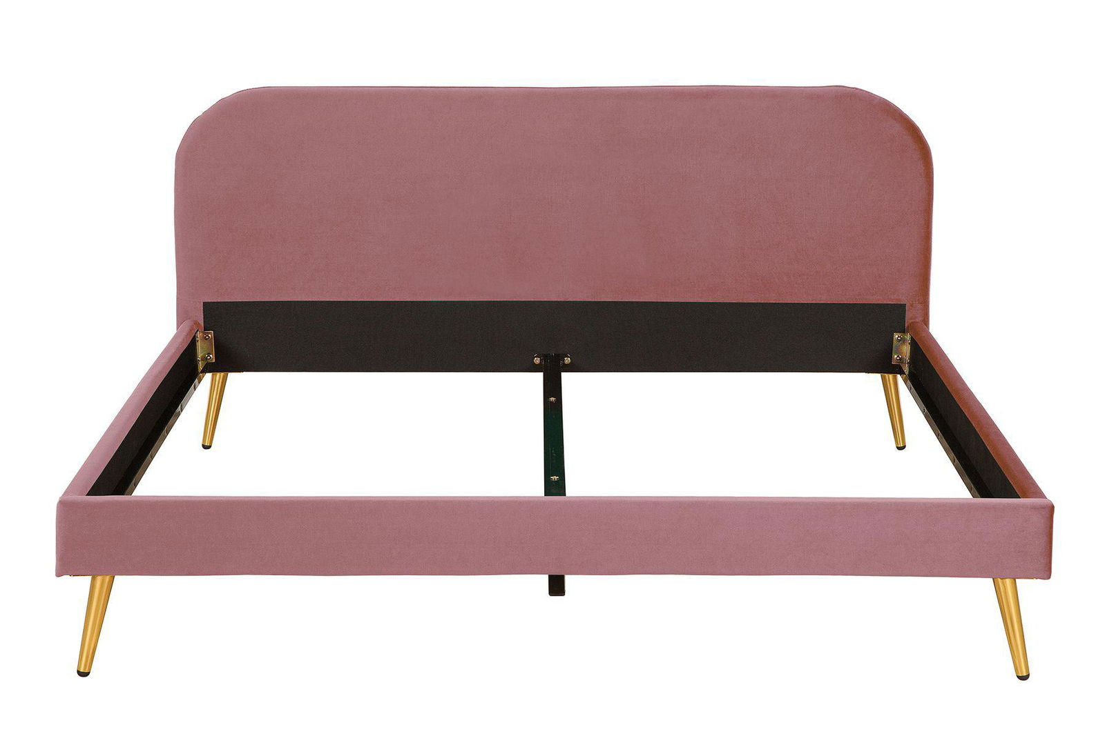 Łóżko Famous Retro różowy aksamit 140 / 39693  / INVICTA INTERIOR