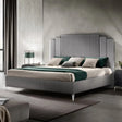 MODERNA CHROME WŁOSKIE ŁÓŻKO TAPICEROWANE KING SIZE 180/190/200 X 200CM / ADORA ARREDOCLASSIC