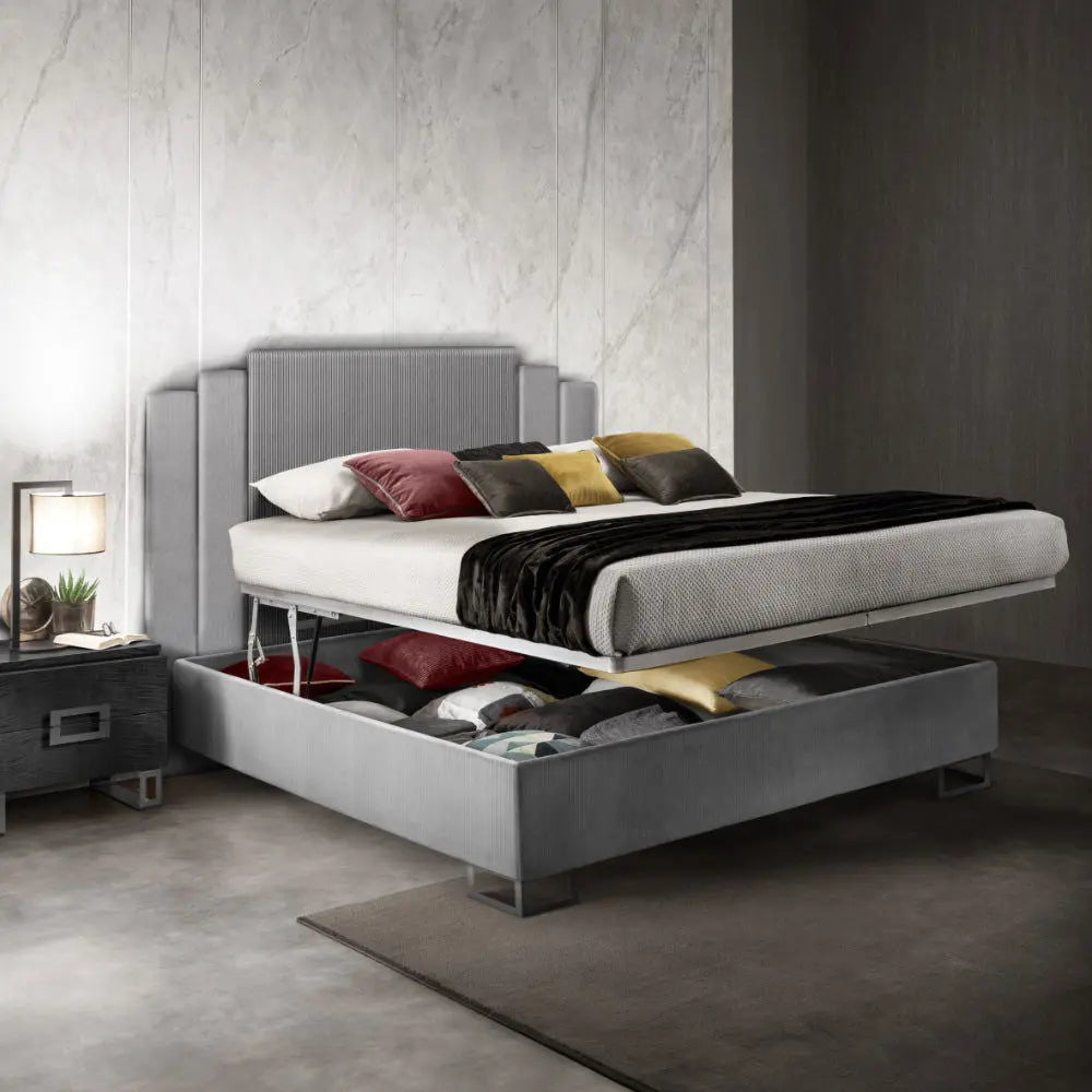 MODERNA CHROME  WŁOSKIE ŁÓŻKO TAPICEROWANE TWIN SIZE 110/120 X 190/200CM / ADORA ARREDOCLASSIC