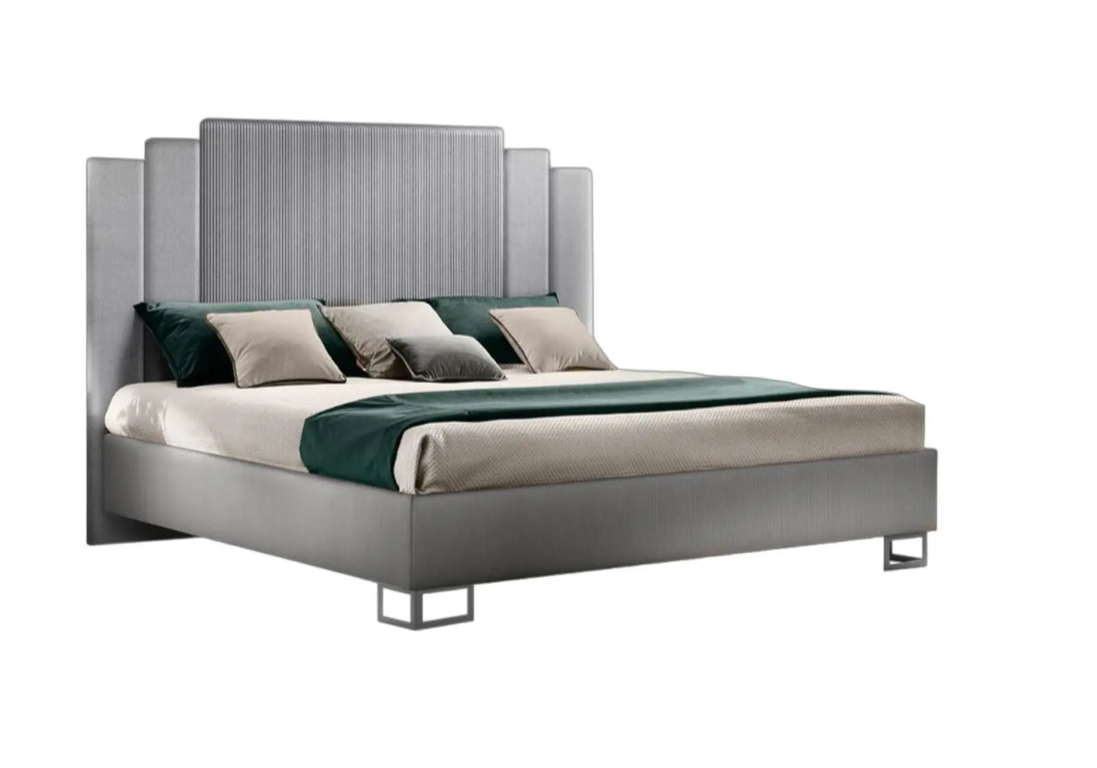 MODERNA TITANUM WŁOSKIE ŁÓŻKO TAPICEROWANE KING SIZE 180/190/200 X 200CM / ADORA ARREDOCLASSIC