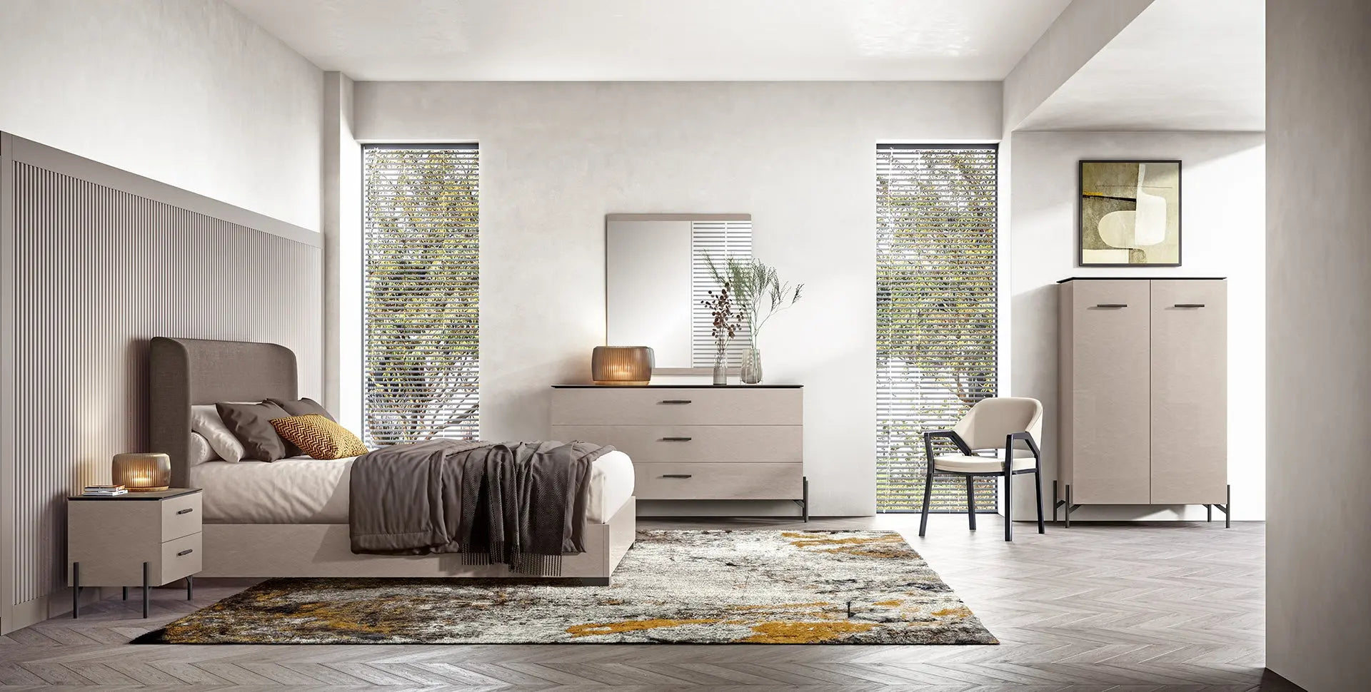 Włoska nowoczesna komoda 3 szufladowa SILVIA Status Italy Status Italy