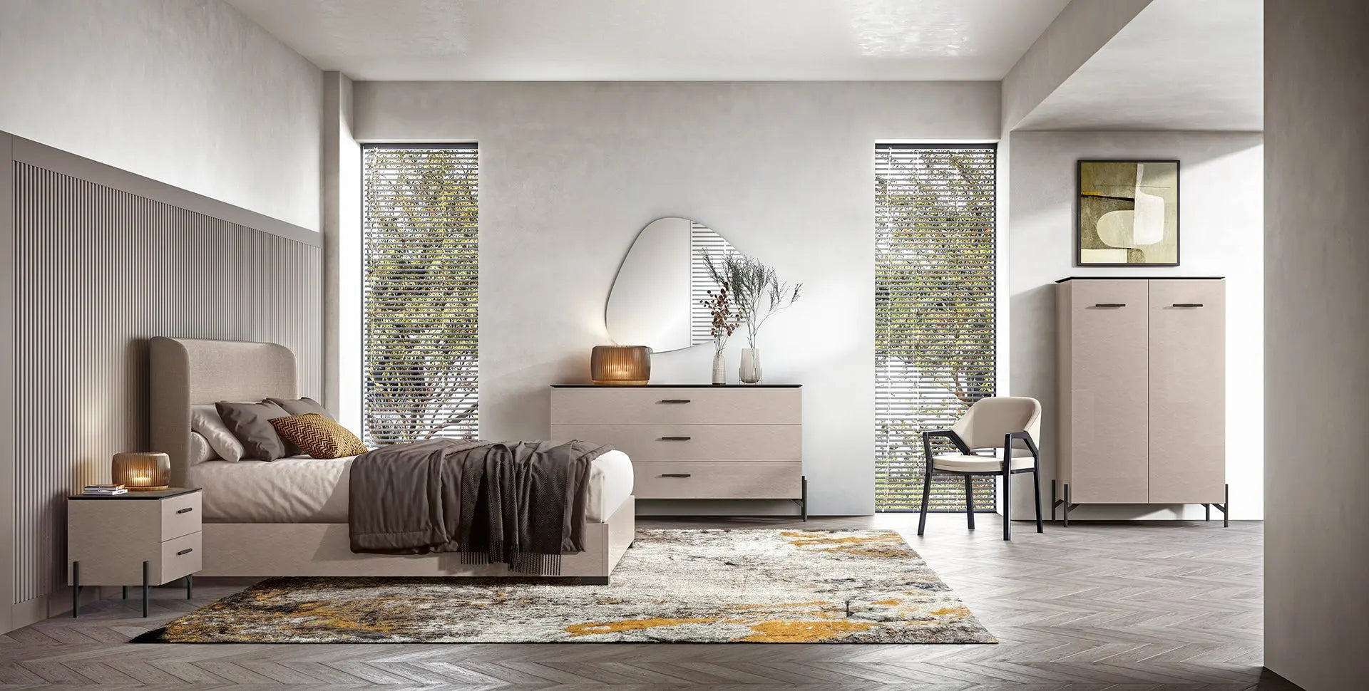 Włoska nowoczesna komoda 3 szufladowa SILVIA Status Italy Status Italy