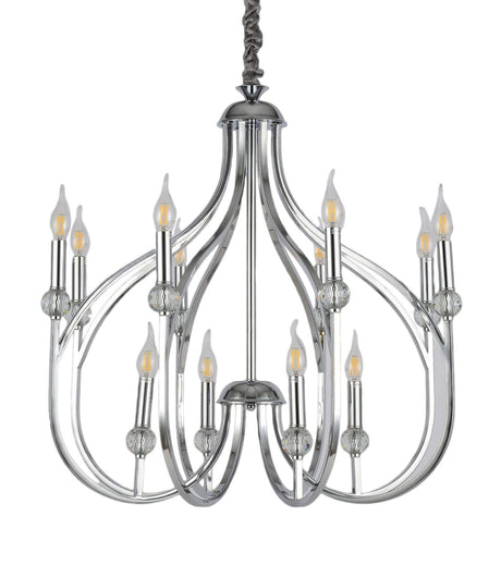 NOWOCZESNA LAMPA WISZĄCA CHROMOWANA ARCHETYPE W12