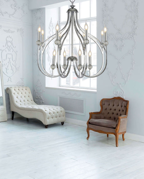 NOWOCZESNA LAMPA WISZĄCA CHROMOWANA ARCHETYPE W12
