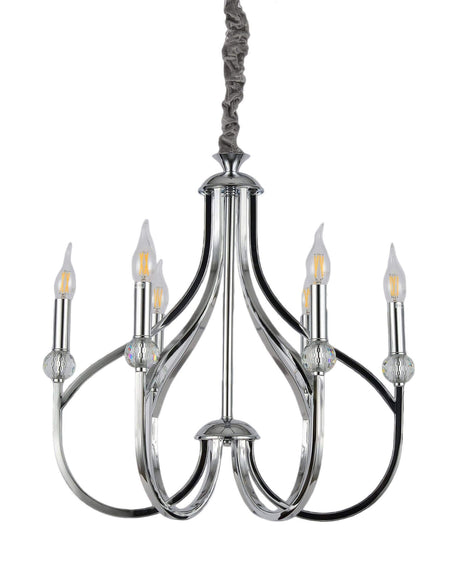 NOWOCZESNA LAMPA WISZĄCA CHROMOWANA ARCHETYPE W6