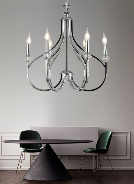 NOWOCZESNA LAMPA WISZĄCA CHROMOWANA ARCHETYPE W6