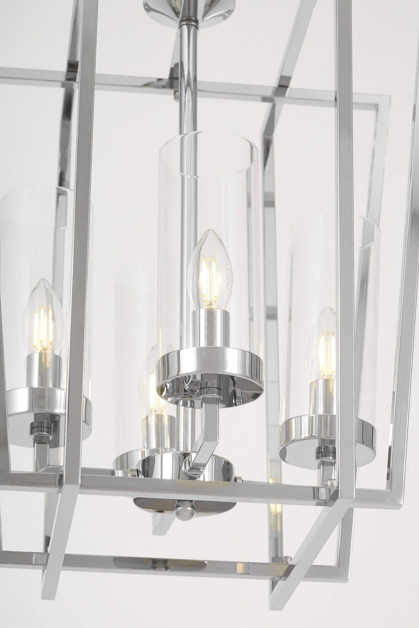NOWOCZESNA LAMPA WISZĄCA CHROMOWANA ARES W4