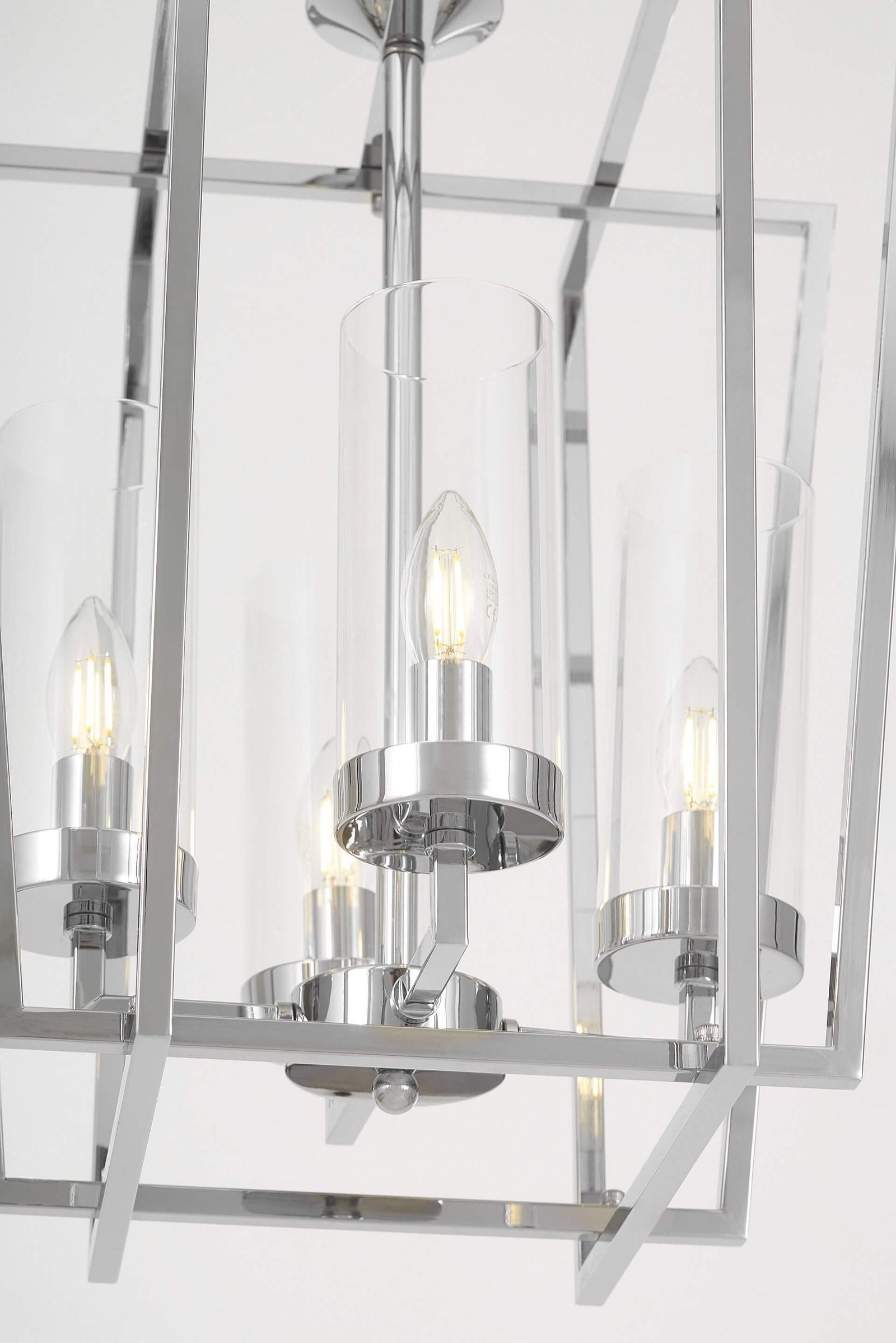 NOWOCZESNA LAMPA WISZĄCA CHROMOWANA ARES W4