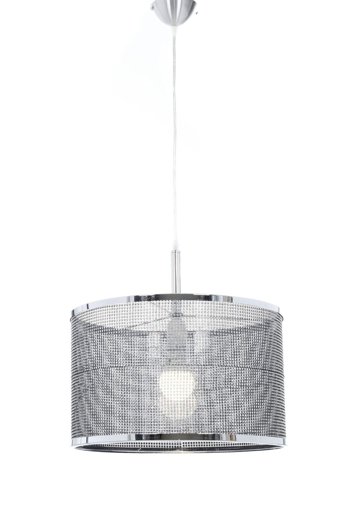 NOWOCZESNA LAMPA WISZĄCA CHROMOWANA LINA W2