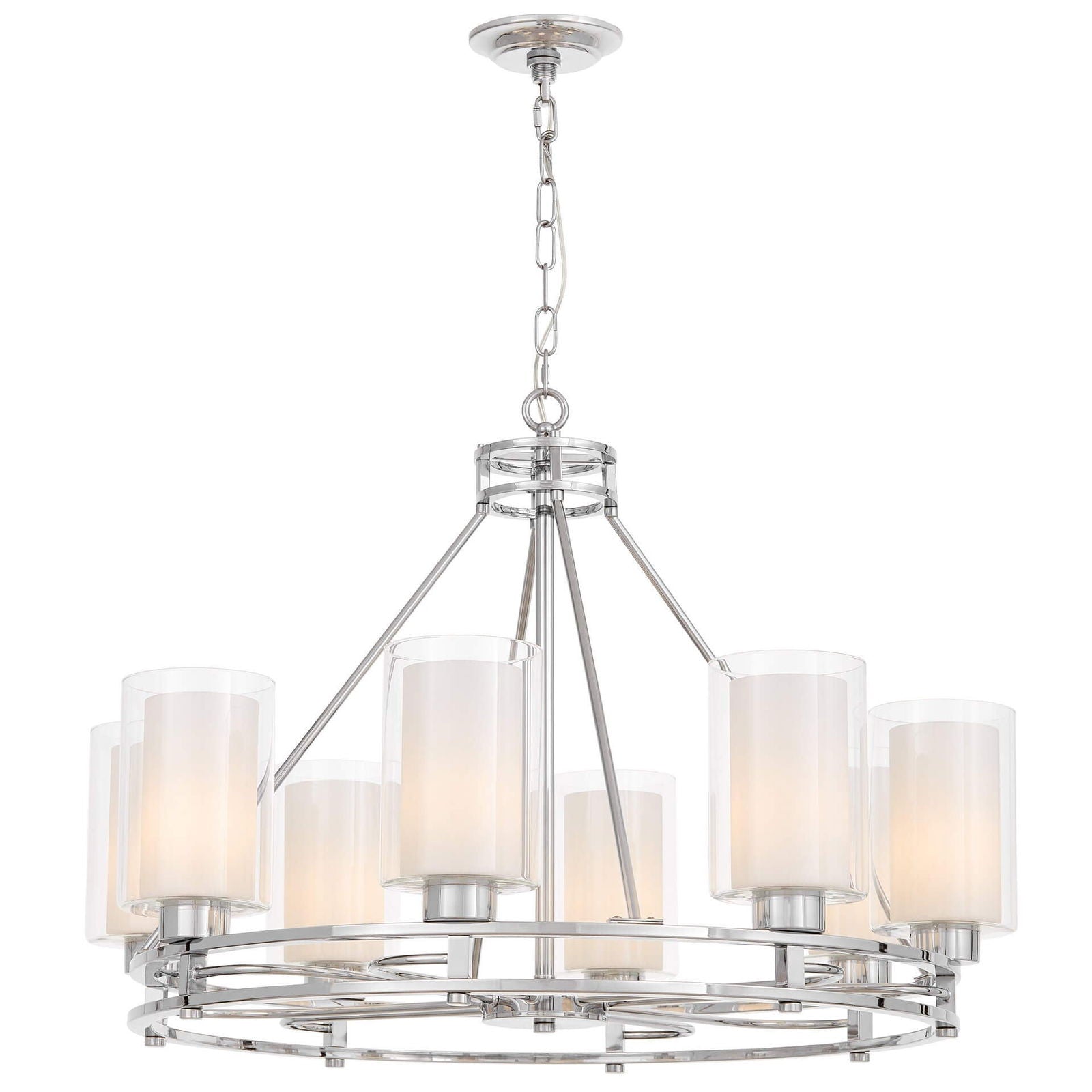NOWOCZESNA LAMPA WISZĄCA CHROMOWANA MARIETTA W8