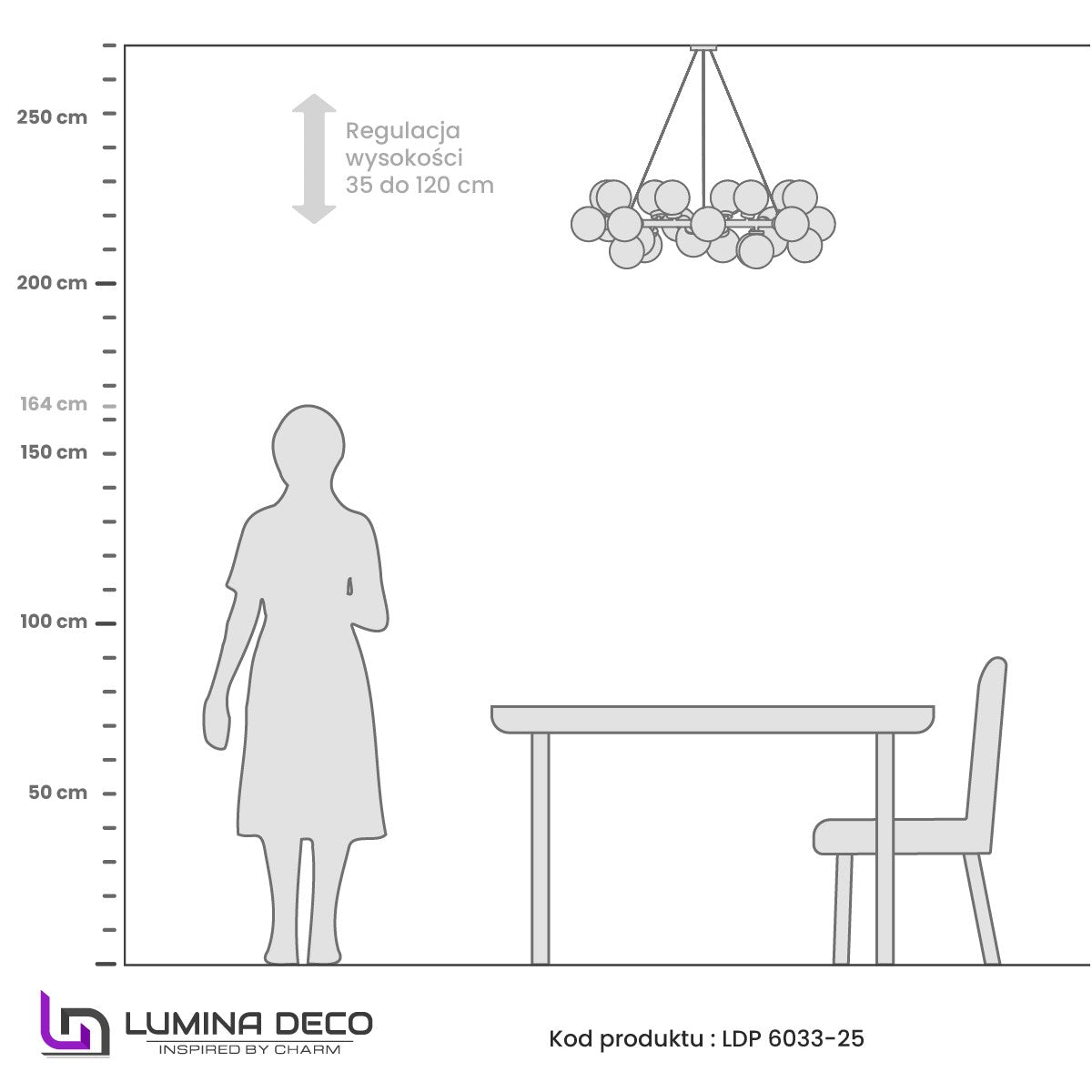 NOWOCZESNA LAMPA WISZĄCA CHROMOWANA MARSIADA W25
