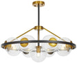 NOWOCZESNA LAMPA WISZĄCA CZARN0-ZŁOTA DONZANO W9 PRO