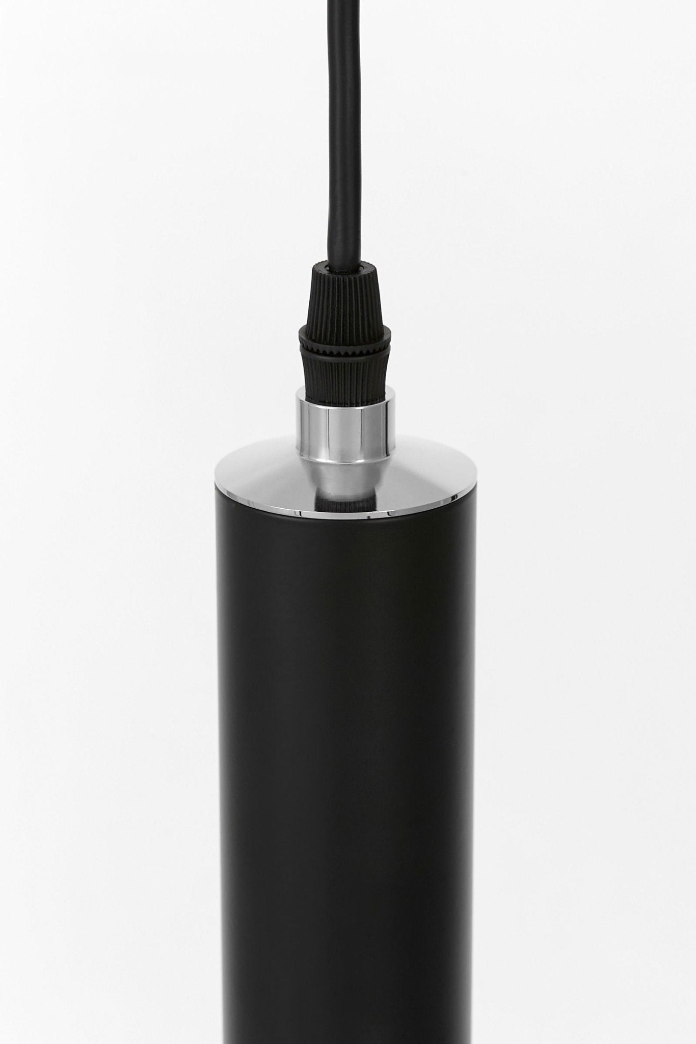 NOWOCZESNA LAMPA WISZĄCA CZARNO - CHROMOWANA FOLINO W1