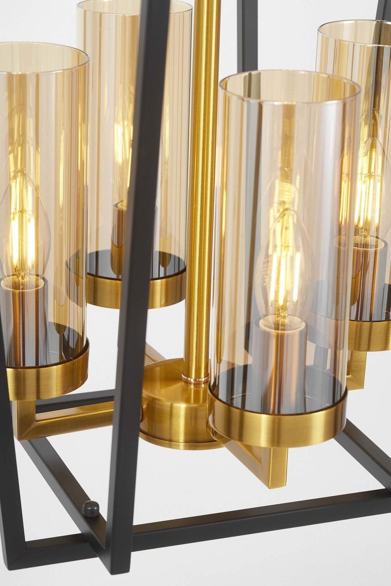 NOWOCZESNA LAMPA WISZĄCA CZARNO - ZŁOTA ARES W4