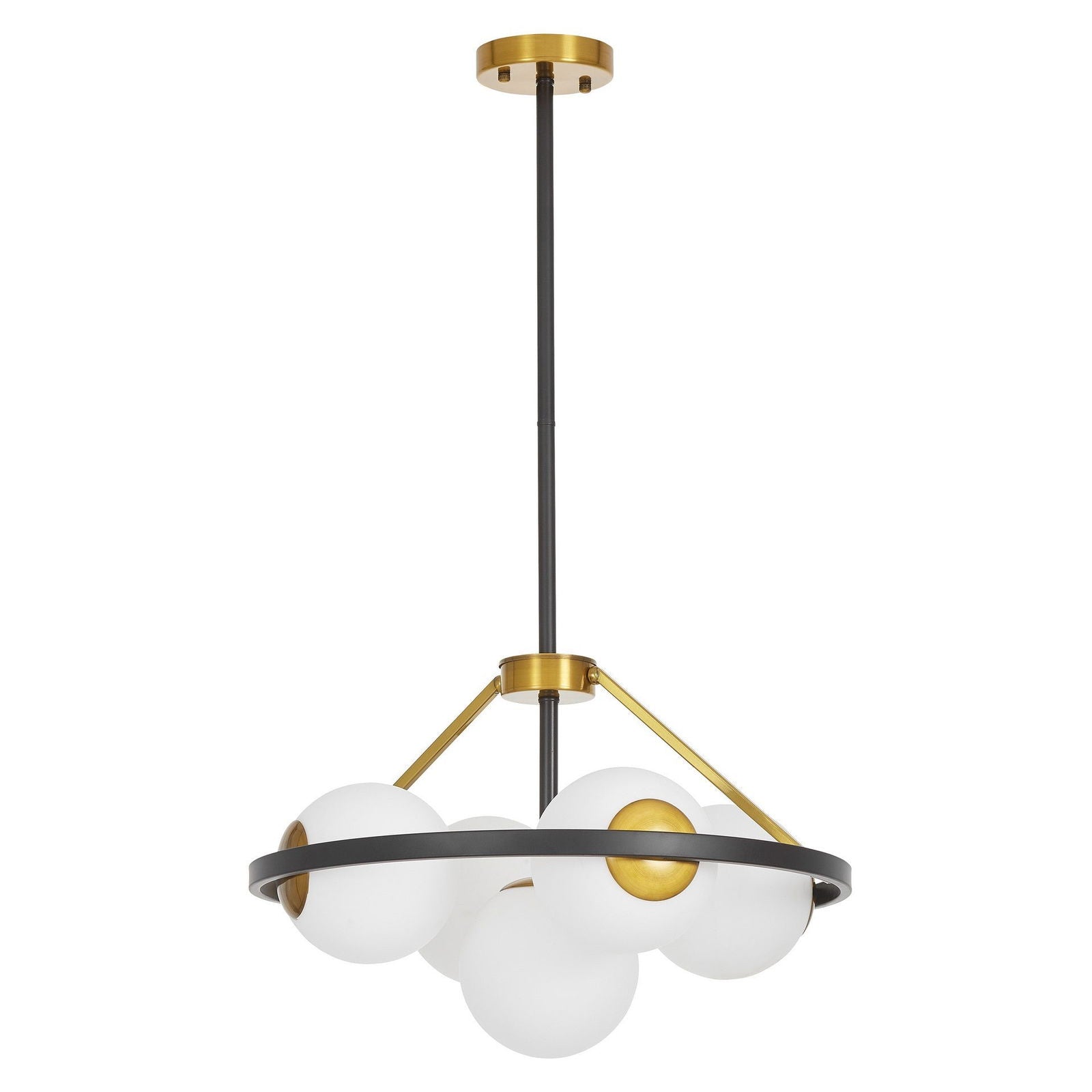 NOWOCZESNA LAMPA WISZĄCA CZARNO-ZŁOTA DONZANO W5