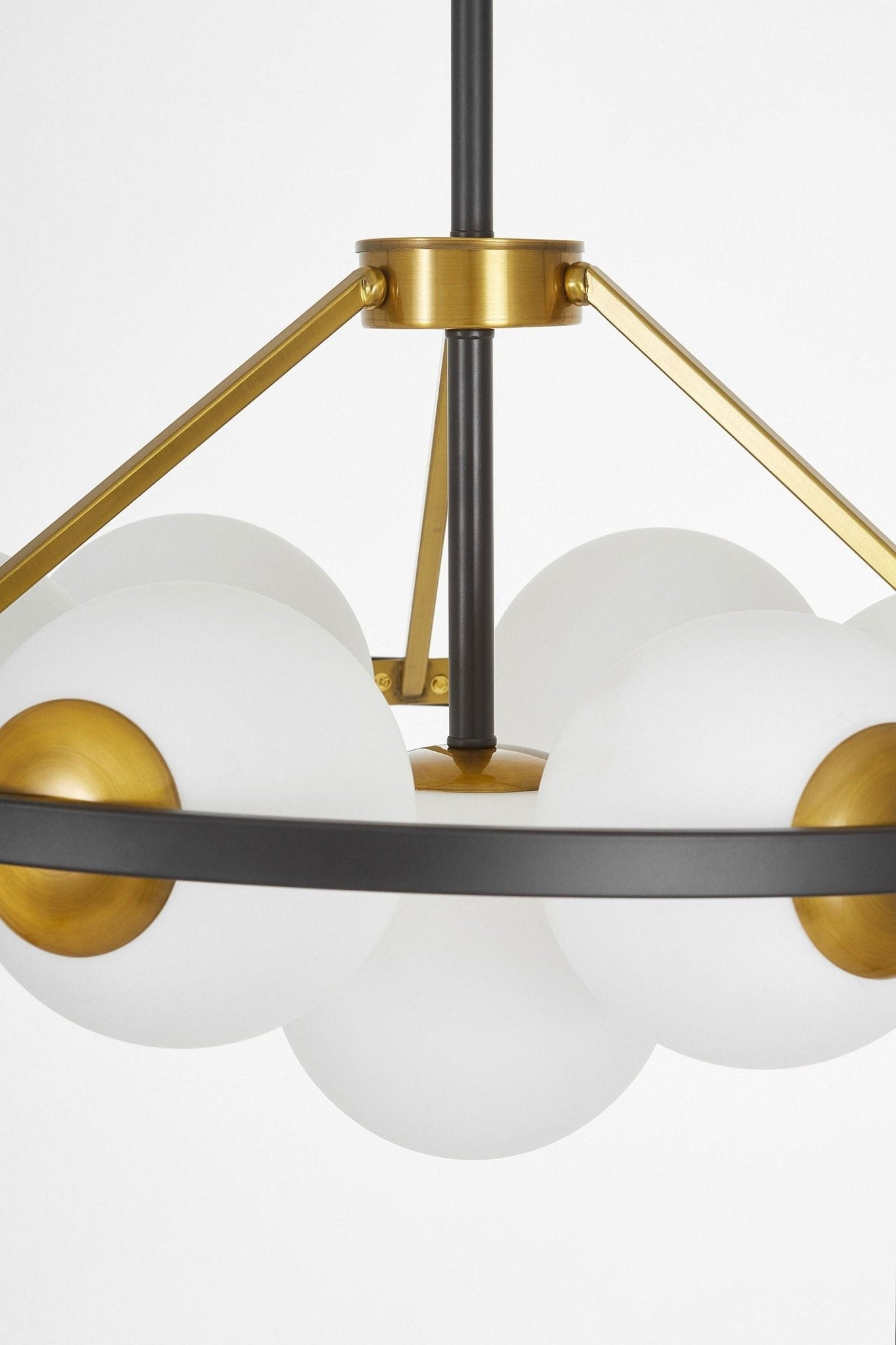 NOWOCZESNA LAMPA WISZĄCA CZARNO - ZŁOTA DONZANO W7