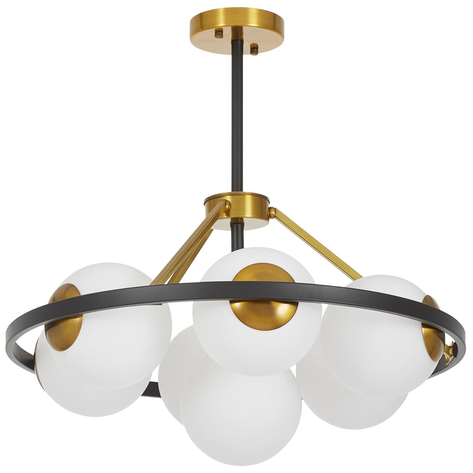 NOWOCZESNA LAMPA WISZĄCA CZARNO-ZŁOTA DONZANO W7