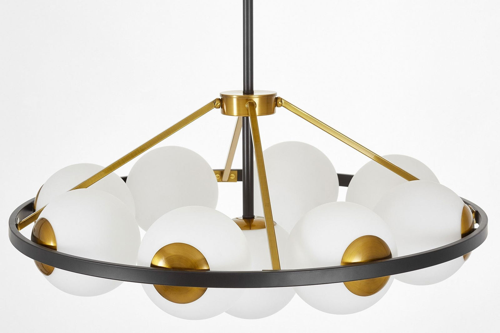 NOWOCZESNA LAMPA WISZĄCA CZARNO-ZŁOTA DONZANO W9