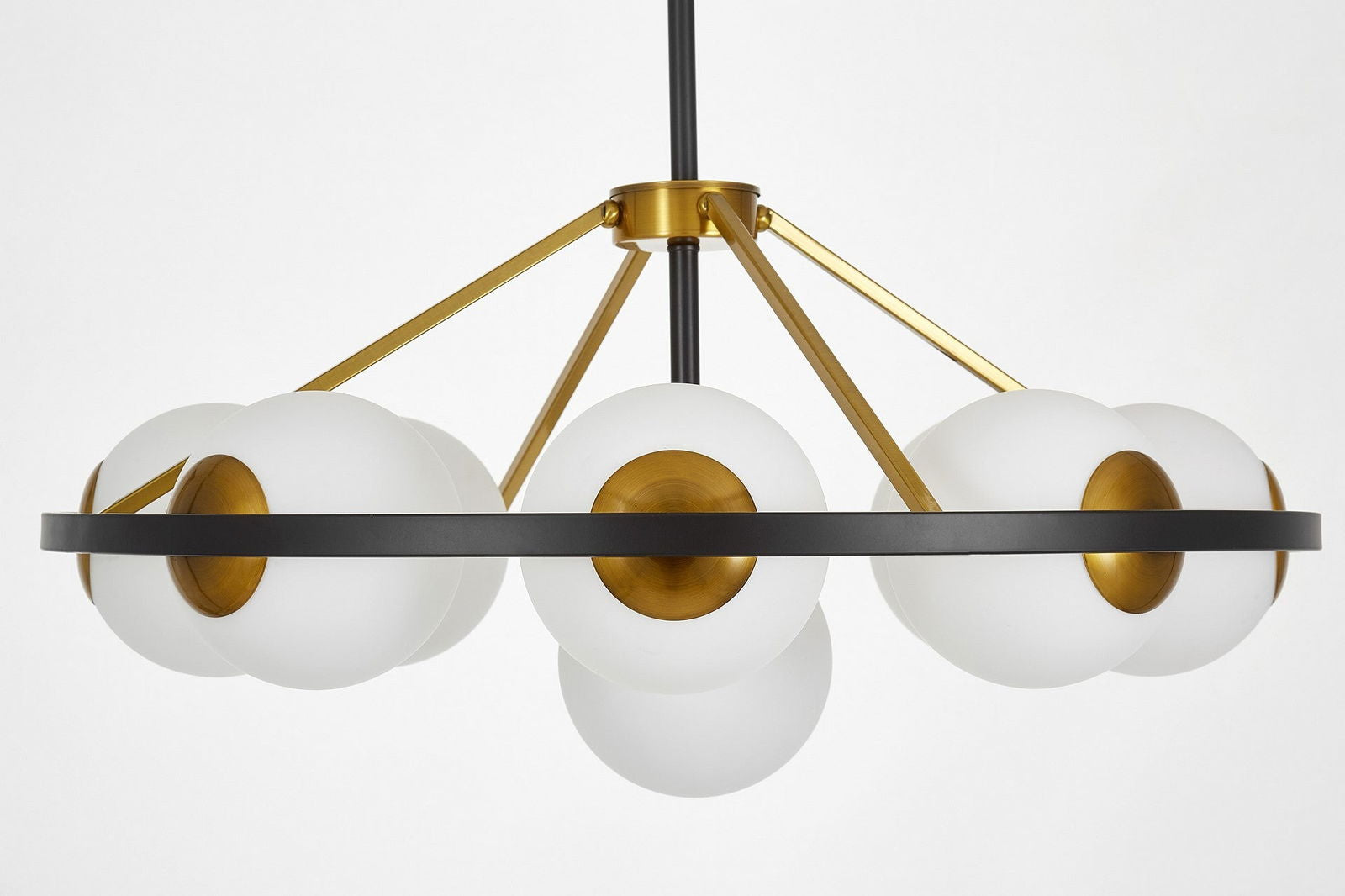 NOWOCZESNA LAMPA WISZĄCA CZARNO-ZŁOTA DONZANO W9