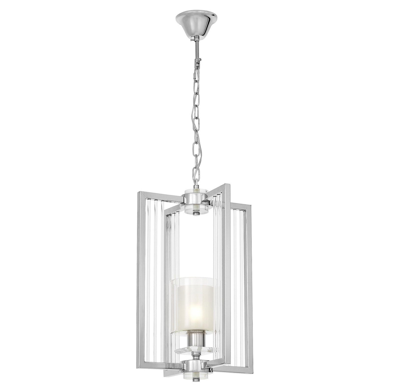 NOWOCZESNA LAMPA WISZĄCA LOFT CHROMOWANA MANHATTAN W1