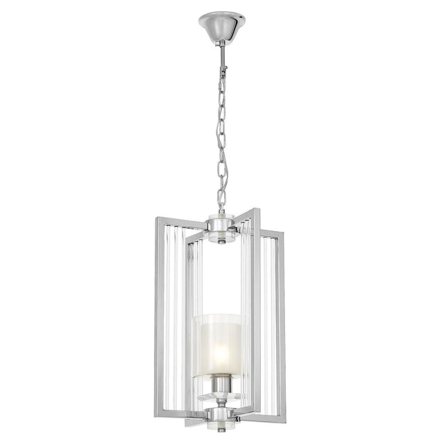 NOWOCZESNA LAMPA WISZĄCA LOFT CHROMOWANA MANHATTAN W1