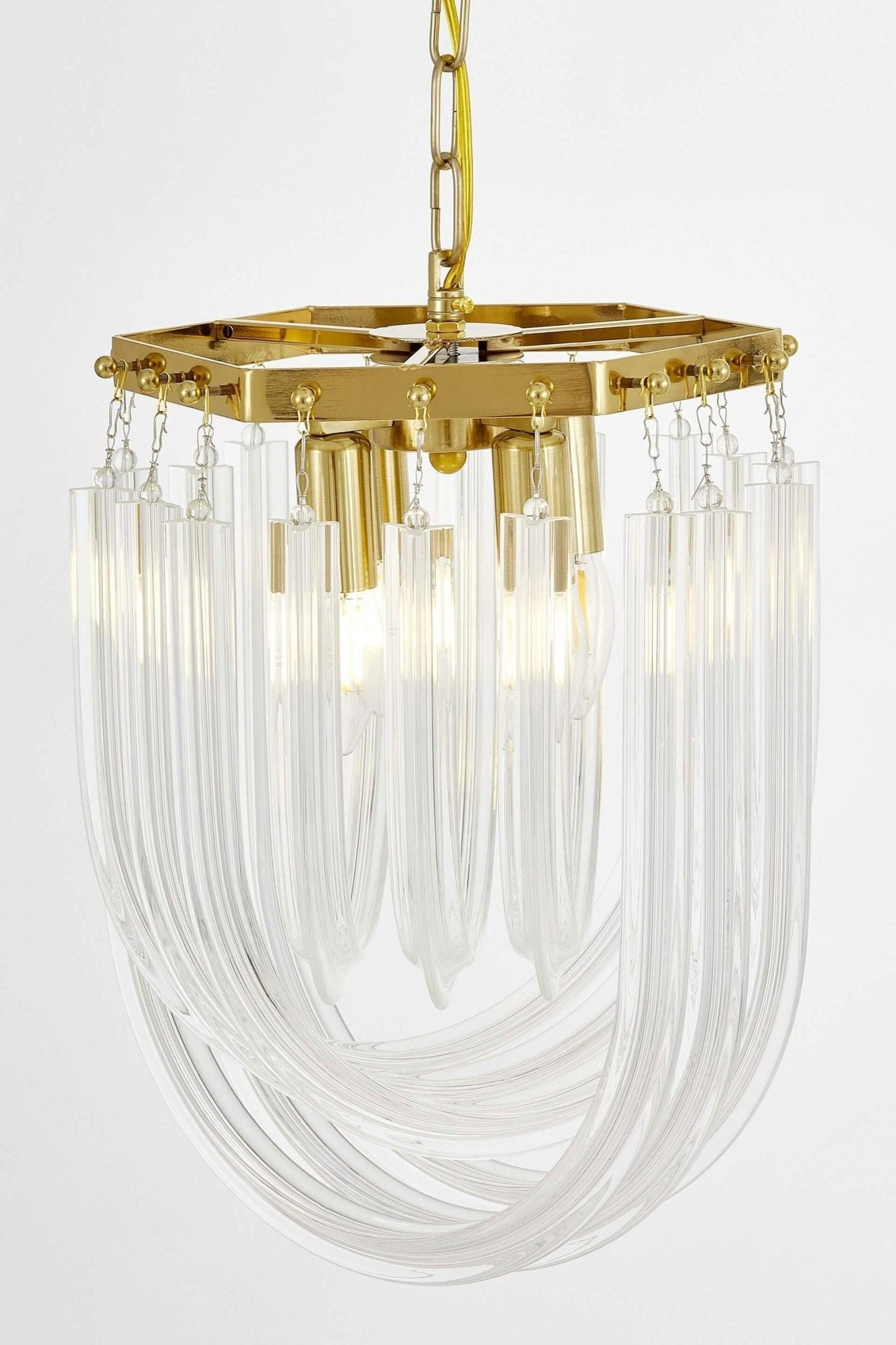 NOWOCZESNA LAMPA WISZĄCA MOSIĘŻNA BOSCONE D30